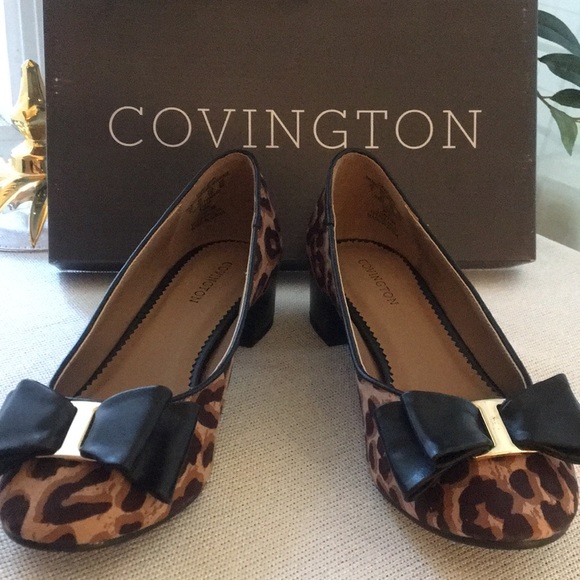 Covington Leopard Print Heel Shoes - Picture 2 of 7
